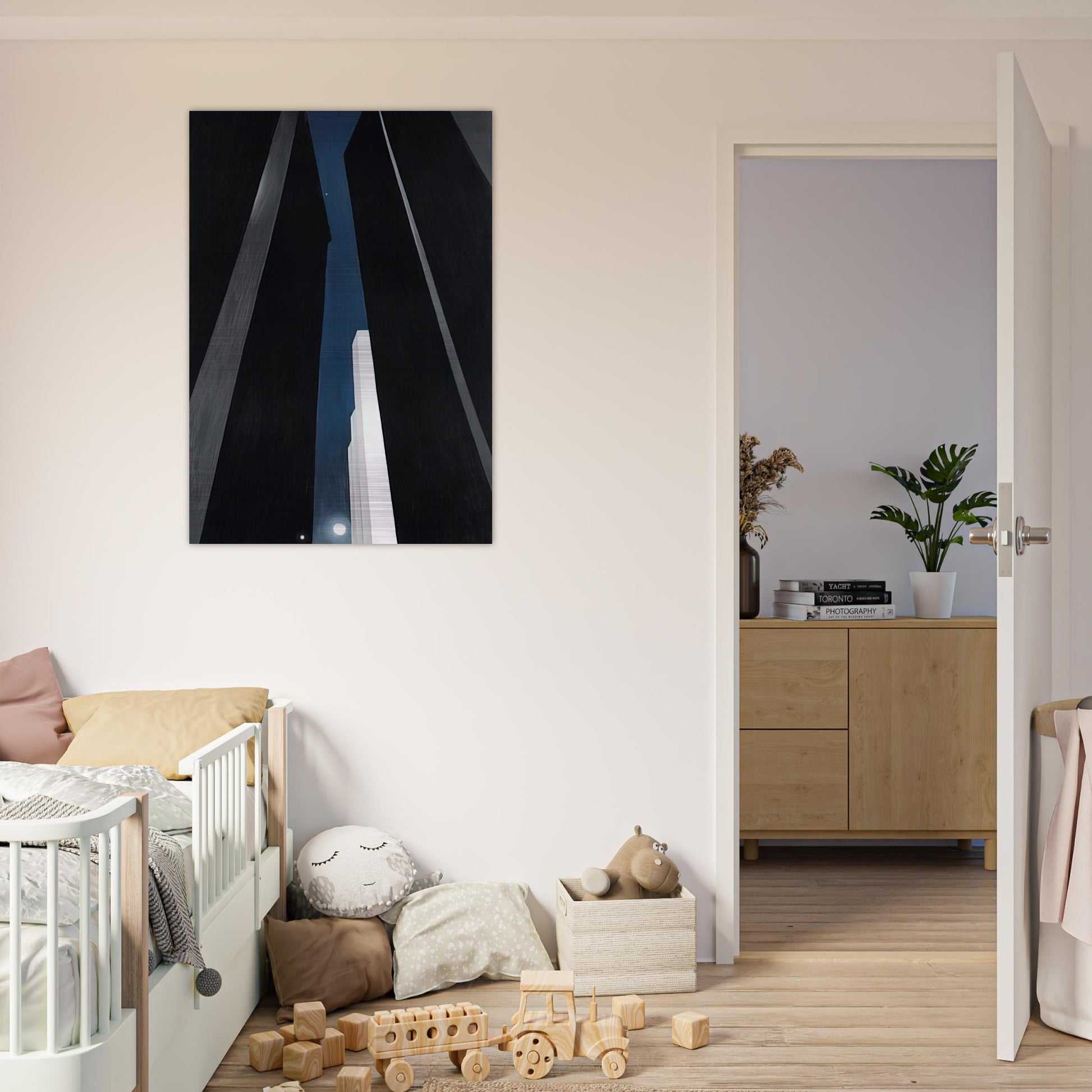 City Night - Georgia O'Keeffe Brushed Aluminum Print - 70x100 cm / 28x40 inches | Georgia O'Keeffe Aluminum Print | Georgia O'Keeffe Prints