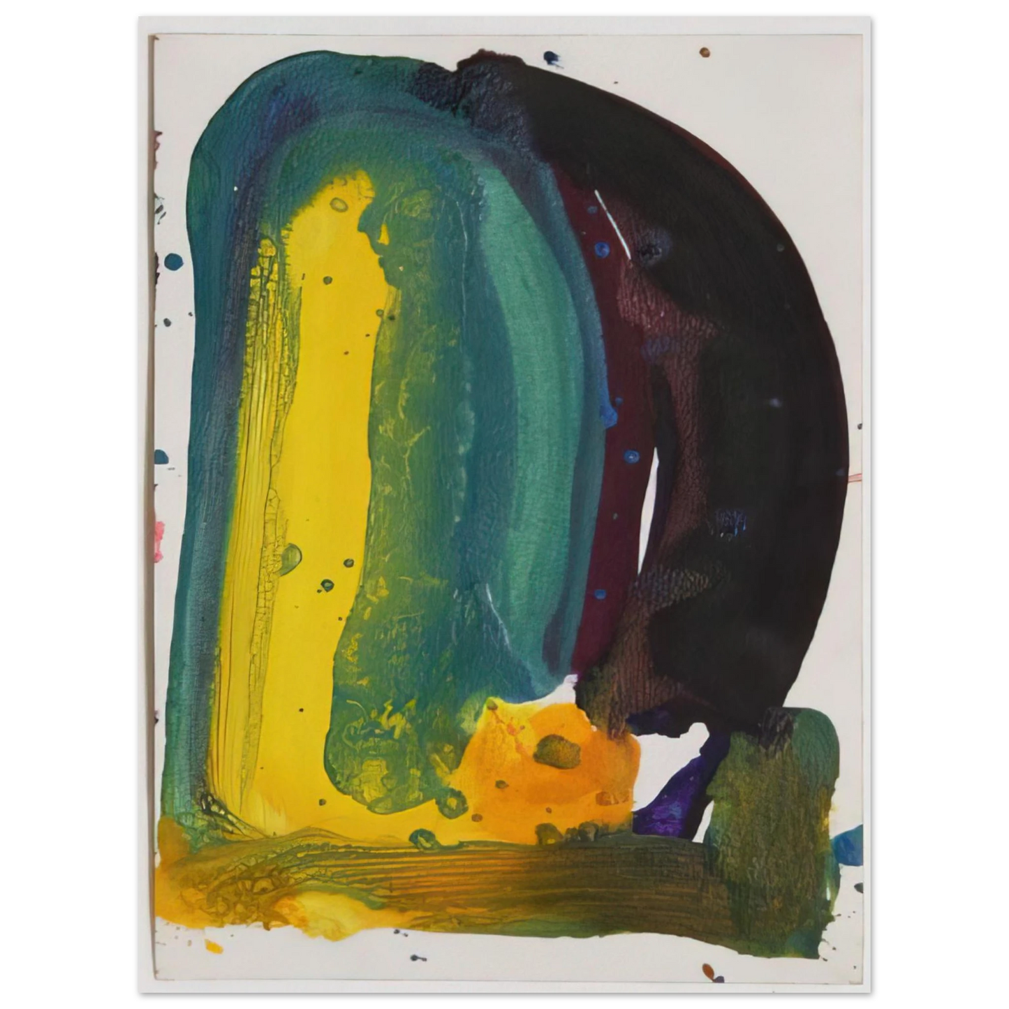 Sam Francis - Sculpture Drawing, SF64-571  75x100 cm / 30x40inches Fine Art Poster