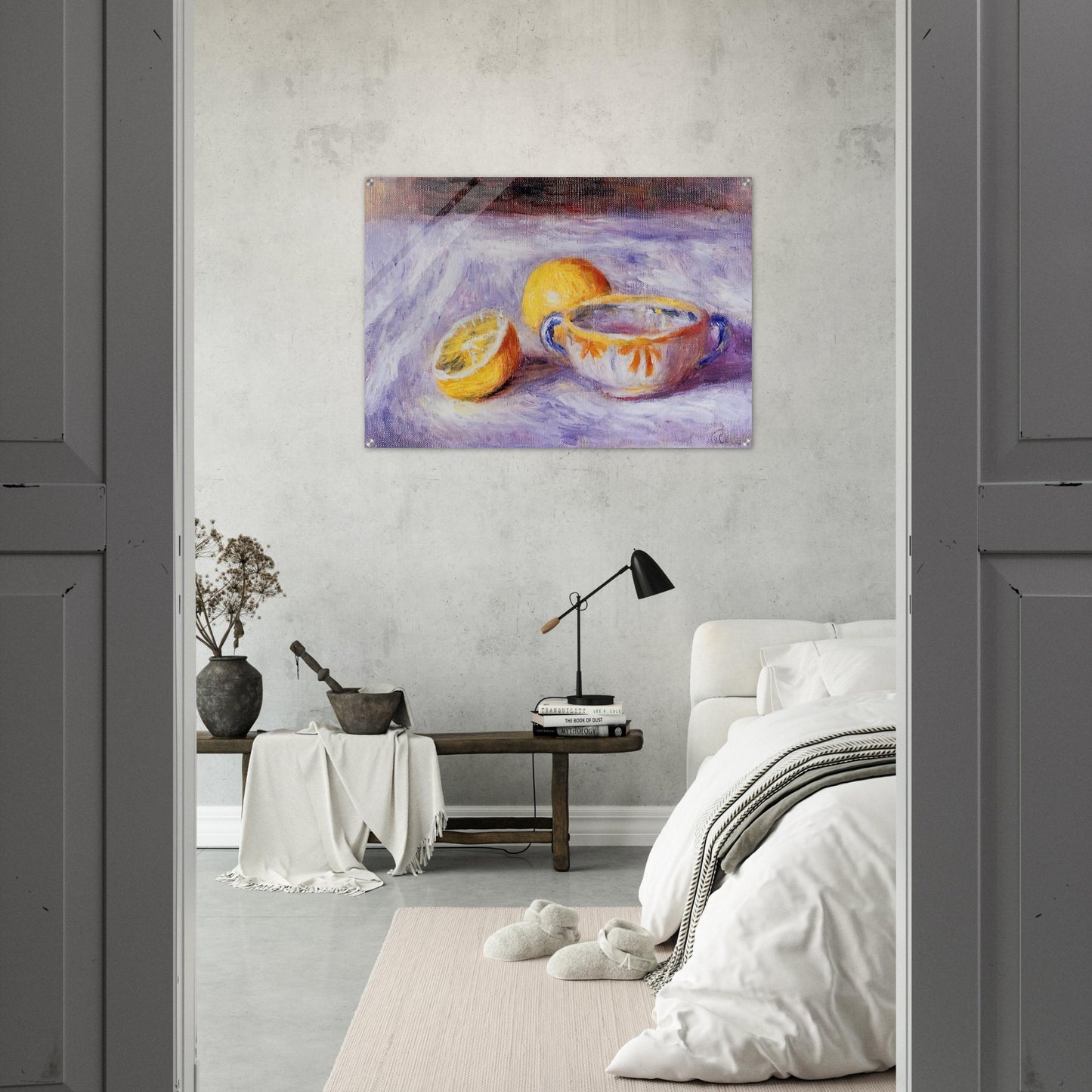 Still Life with Lemons - Pierre-Auguste Renoir Acrylic Print - 70x100 cm / 28x40″ inches
