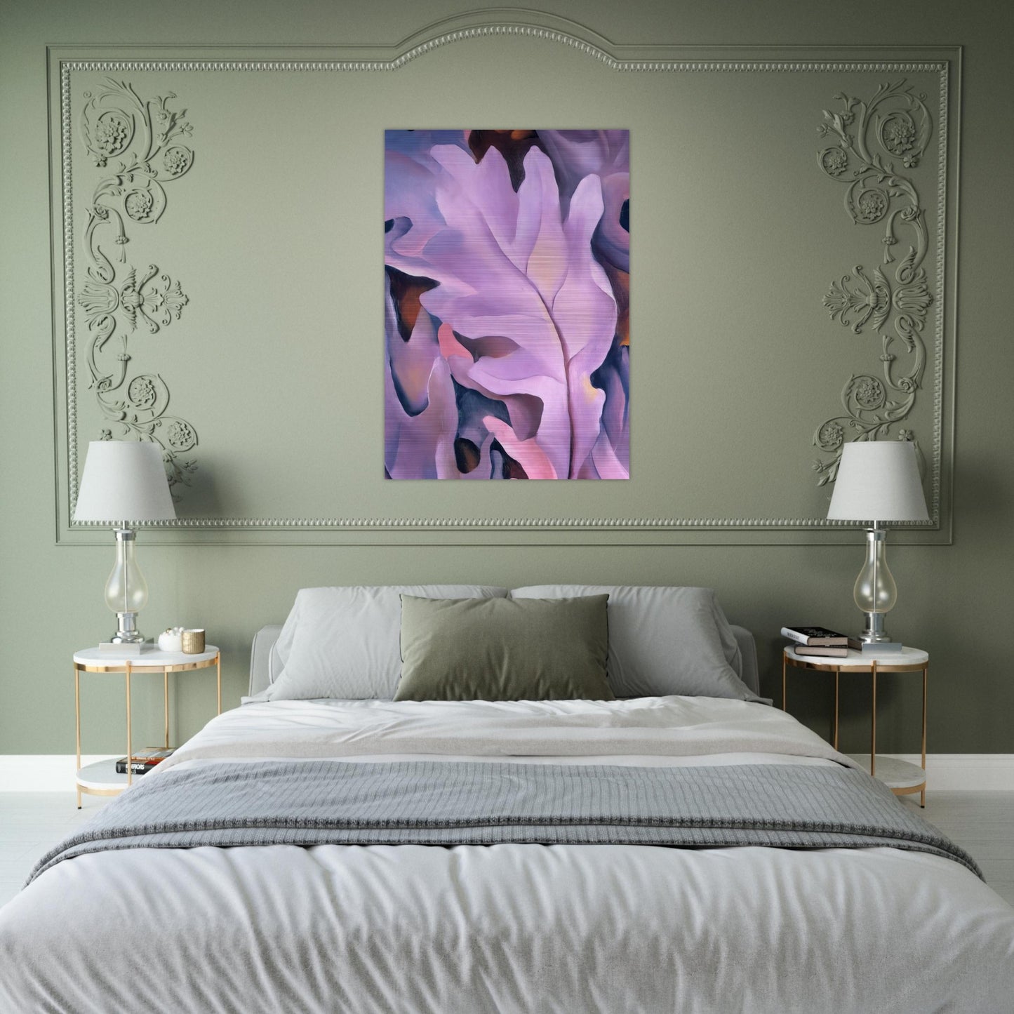 Purple Leaves - Georgia O'Keeffe Brushed Aluminum Print - 70x100 cm / 28x40 inches | Georgia O'Keeffe Aluminum Print | Georgia O'Keeffe Prints