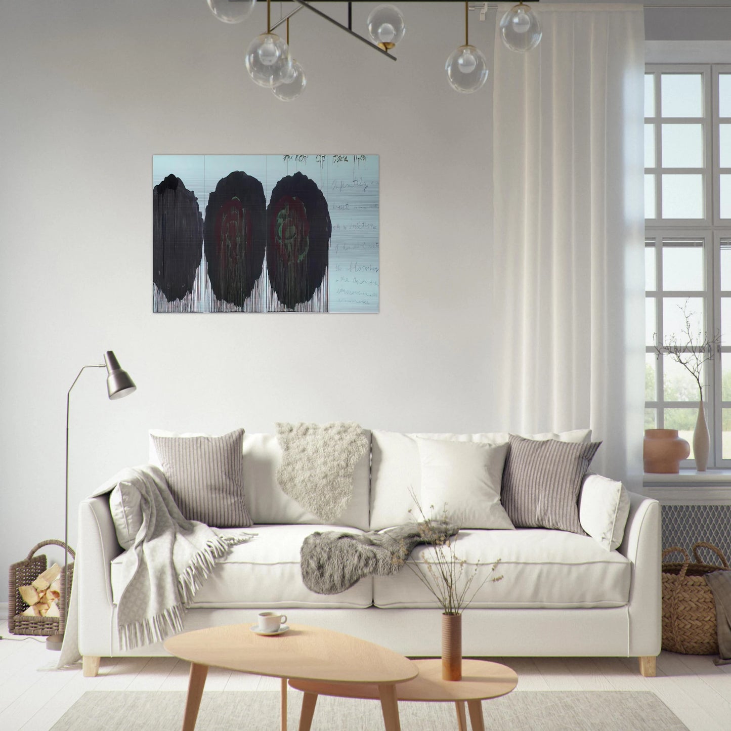 The Rose  V  - Cy Twombly Brushed Aluminum Print - 70x100 cm / 28x40 inches | Cy Twombly Aluminum Print | Cy Twombly Prints