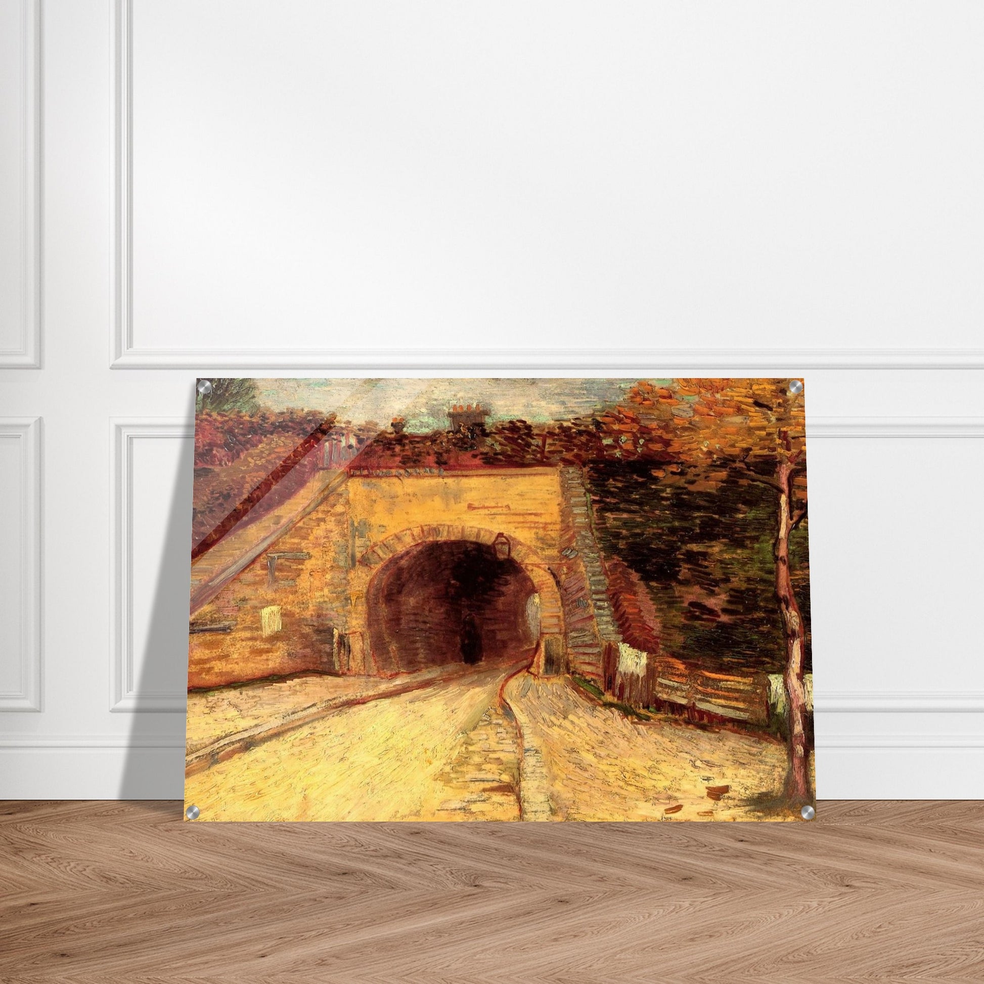 Roadway with Underpass The Viaduct - Vincent van Gogh Acrylic Print - 70x100 cm / 28x40″ inches