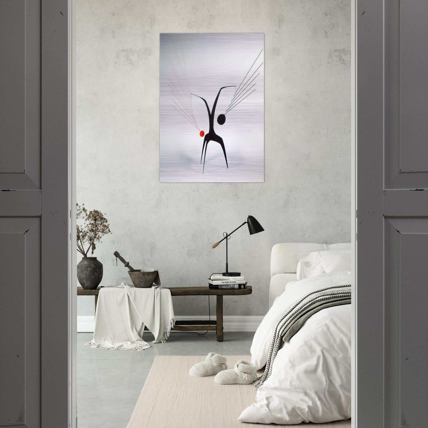 UN EFFET DU JAPONAIS 1941 - Alexander Calder Brushed Aluminum Print - 70x100 cm / 28x40 inches | Alexander Calder Aluminum Print | Alexander Calder Prints