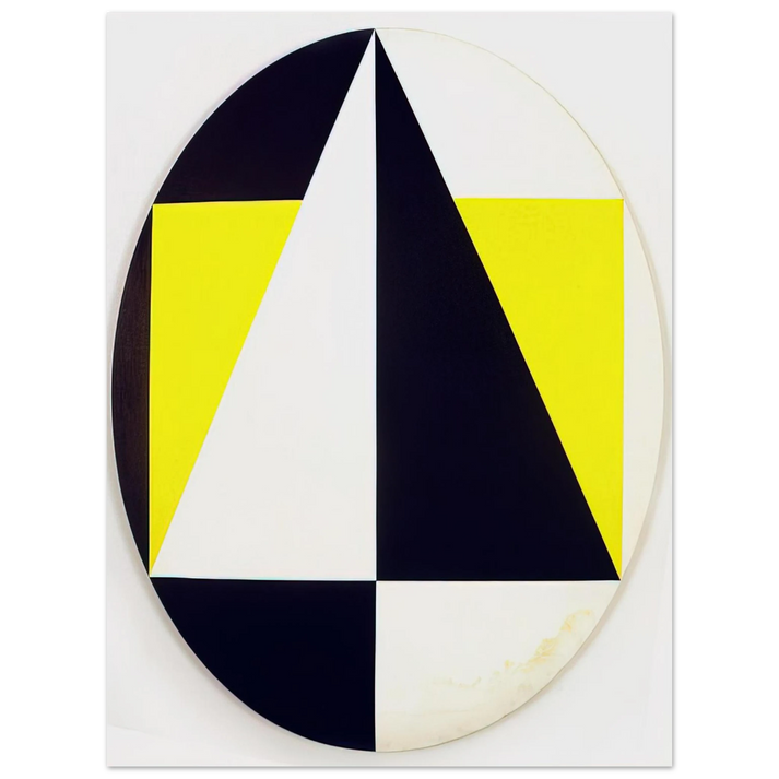 Carmen Herrera - Tondo3Colors - 1958  75x100 cm / 30x40inches Fine Art Poster