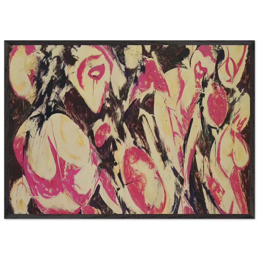 Gaea - Lee Krasner 70x100 cm / 28x40 inches Framed Art Print – Black Wooden Frame