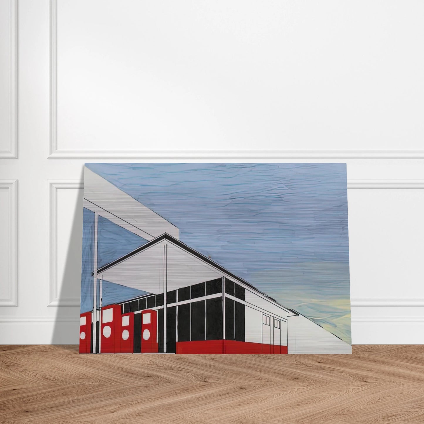 STANDARD STUDY 3 1963 - Edward Ruscha Brushed Aluminum Print - 70x100 cm / 28x40 inches | Edward Ruscha Aluminum Print | Edward Ruscha Prints