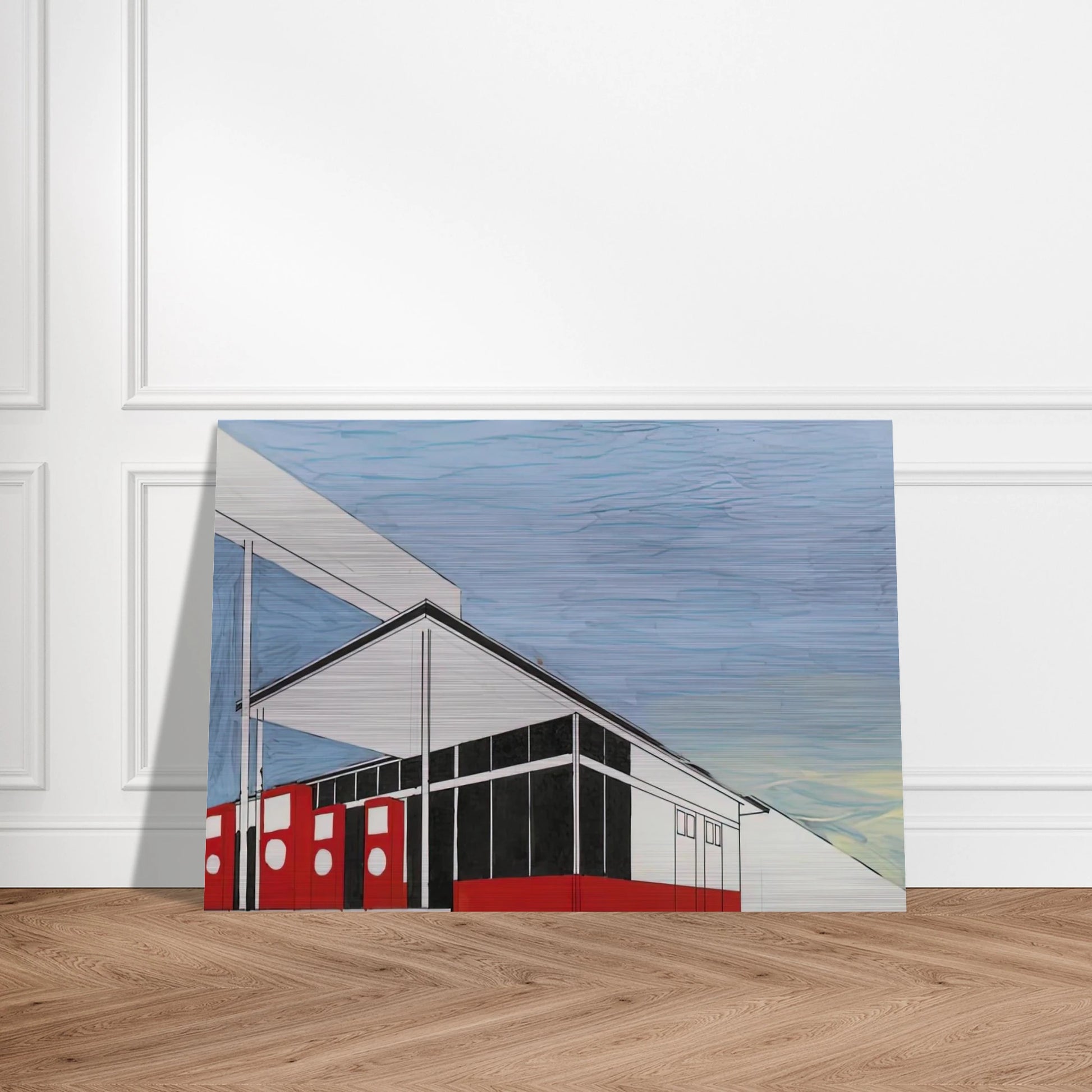 STANDARD STUDY 3 1963 - Edward Ruscha Brushed Aluminum Print - 70x100 cm / 28x40 inches | Edward Ruscha Aluminum Print | Edward Ruscha Prints