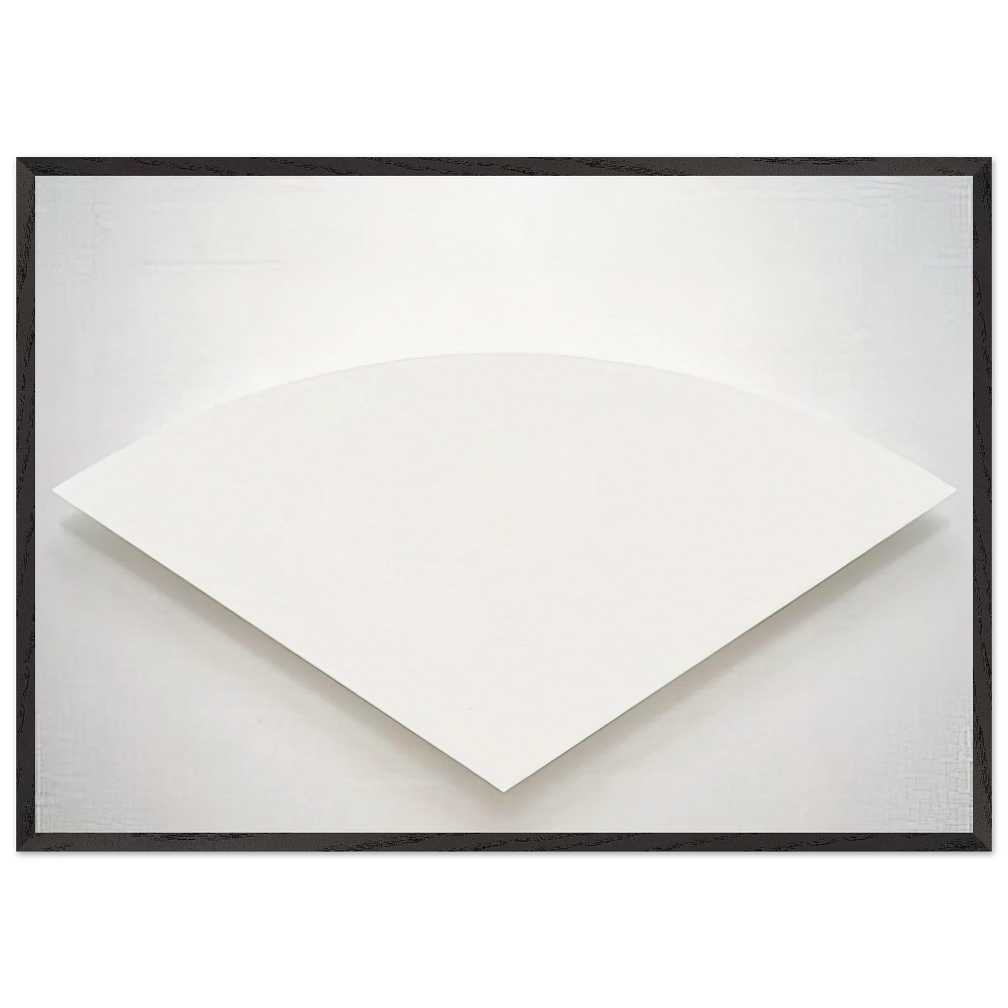 White Curve - Ellsworth Kelly 70x100 cm / 28x40 inches Framed Art Print – Black Wooden Frame