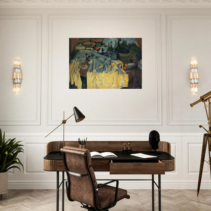STILL LIFE ON THE TABLE 1904 - Andre Derain Brushed Aluminum Print - 70x100 cm / 28x40 inches | Andre Derain Aluminum Print | Andre Derain Prints