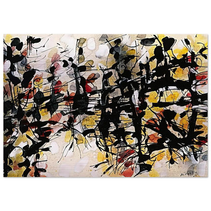 Untitled - Jean-Paul Riopelle Brushed Aluminum Print - 70x100 cm / 28x40 inches | Jean-Paul Riopelle Aluminum Print | Jean-Paul Riopelle Prints