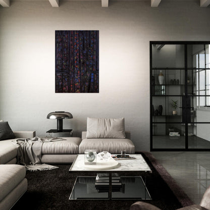 Recueillement nocturne II - 1952 - Alfred Manessier Brushed Aluminum Print - 70x100 cm / 28x40 inches | Alfred Manessier Aluminum Print | Alfred Manessier Prints