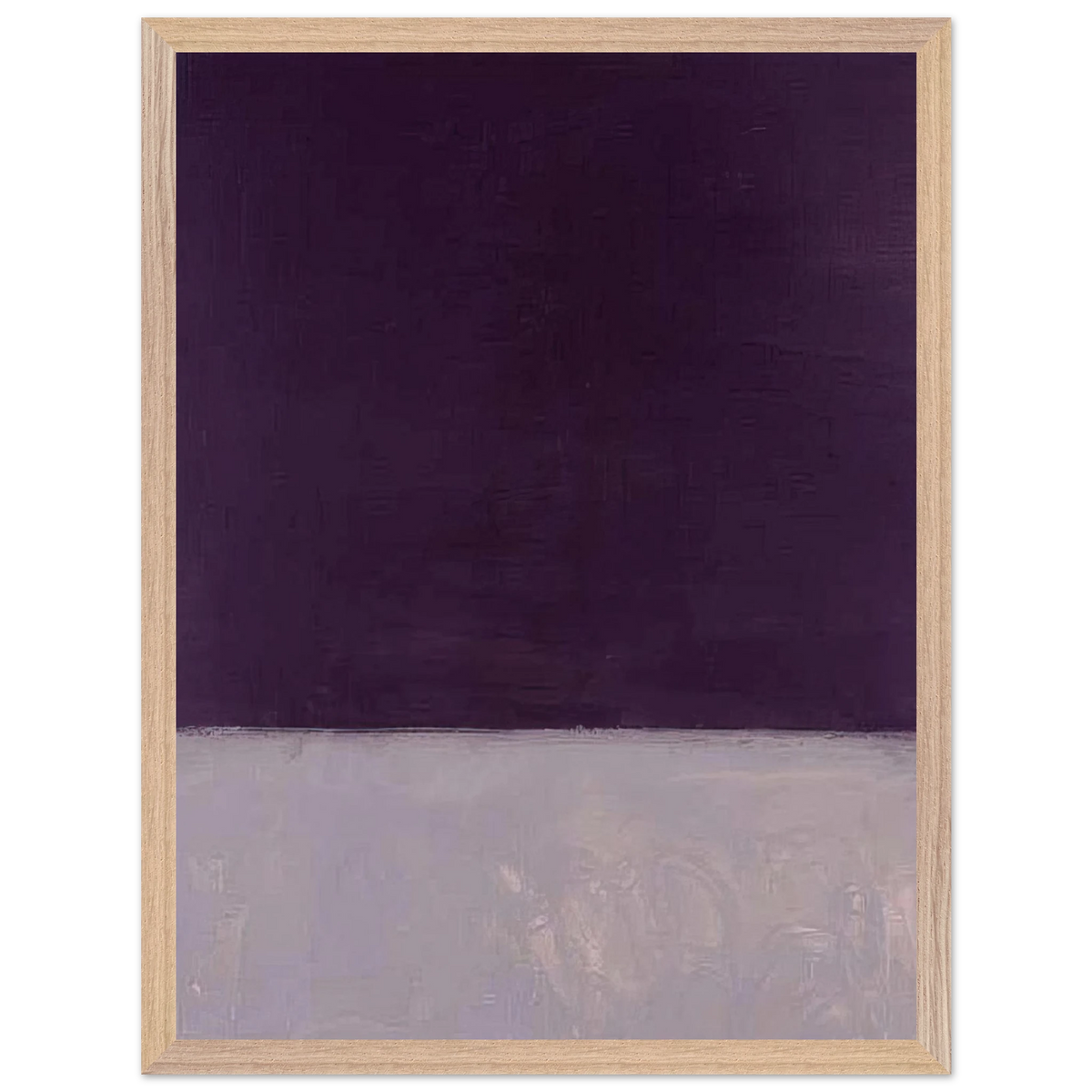Mark Rothko - Untitled Black and Gray - 1970 Wall Art - 21x29.7 cm / 8x12" - Premium Wooden Framed Poster With Fine Art Paper-canvas - White frame
