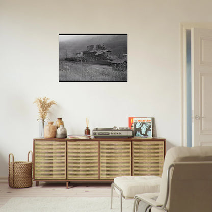 LOADING RECENTLY MINED COAL IN JENKINS 1935 - Ben Shahn Brushed Aluminum Print - 70x100 cm / 28x40 inches | Ben Shahn Aluminum Print | Ben Shahn Prints