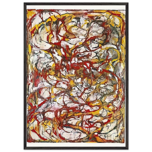Dragons - 2004 - Brice Marden 70x100 cm / 28x40 inches Framed Art Print – Black Wooden Frame