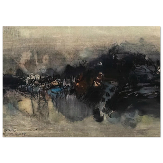 UNTITLED 1964 - Chu teh Chun Brushed Aluminum Print - 70x100 cm / 28x40 inches | Chu teh Chun Aluminum Print | Chu teh Chun Prints