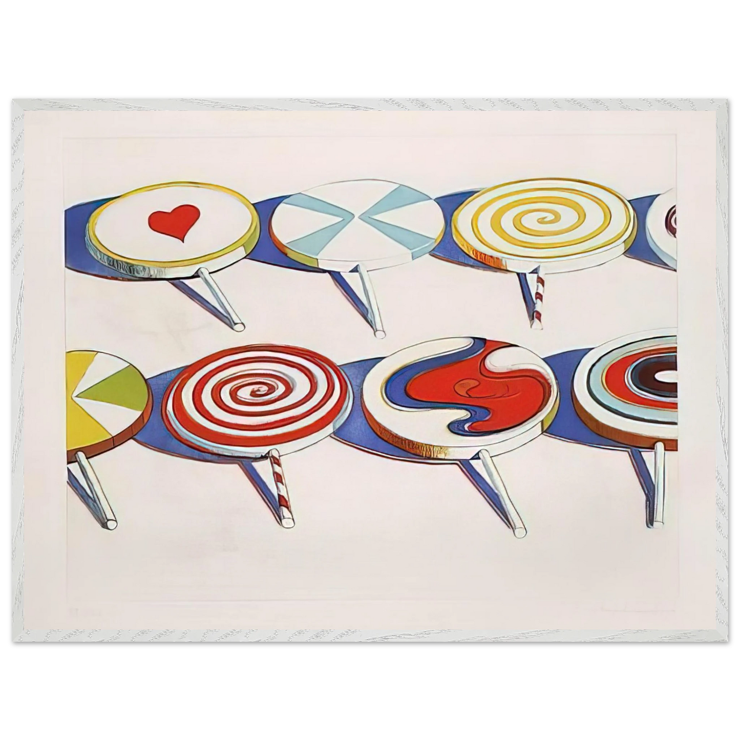 Wayne Thiebaud - Big Suckers - 1971 Wall Art - 30x40 cm / 12x16 inches - Fine Art Poster - -