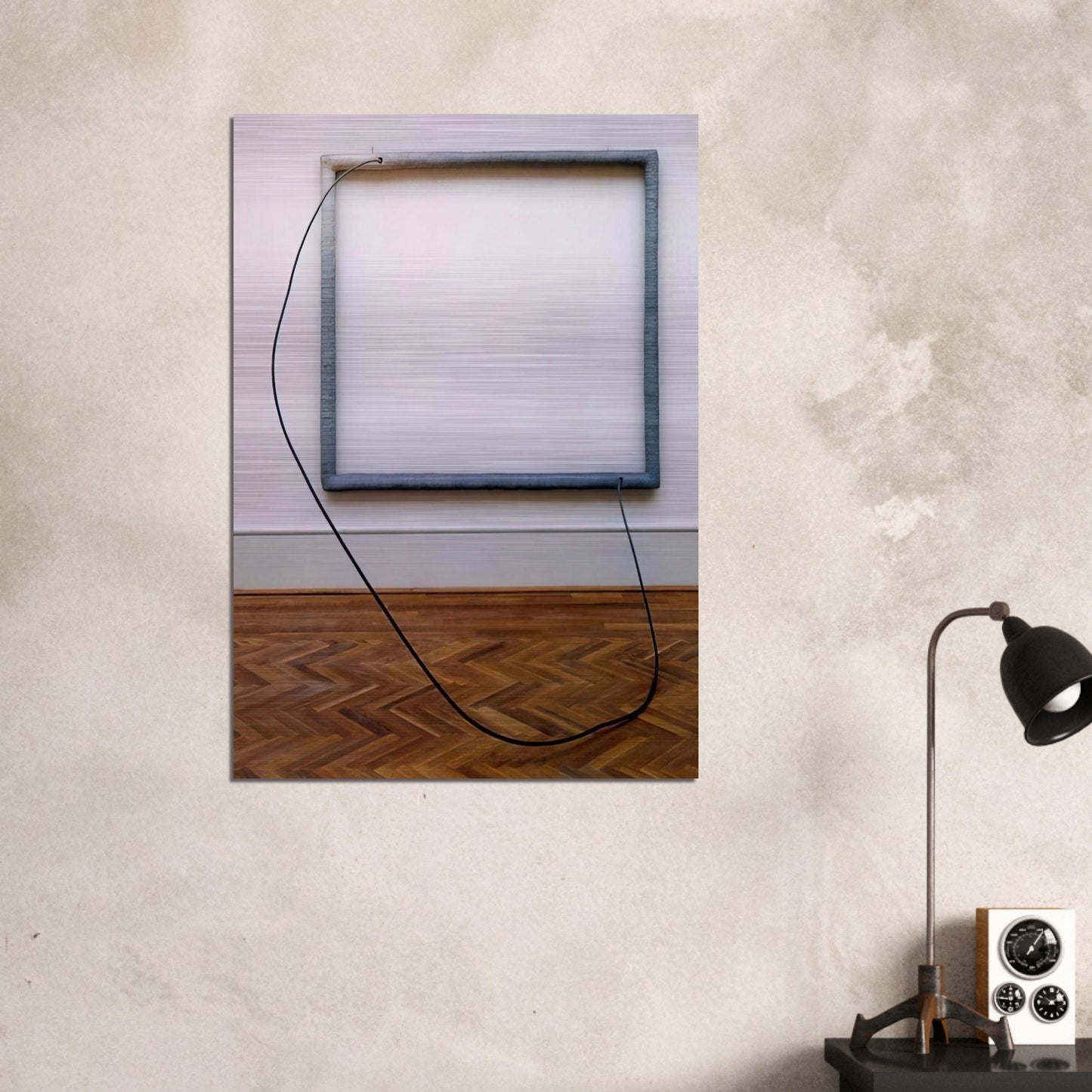 HANG UP 1966 - Eva Hesse Brushed Aluminum Print - 70x100 cm / 28x40 inches | Eva Hesse Aluminum Print | Eva Hesse Prints