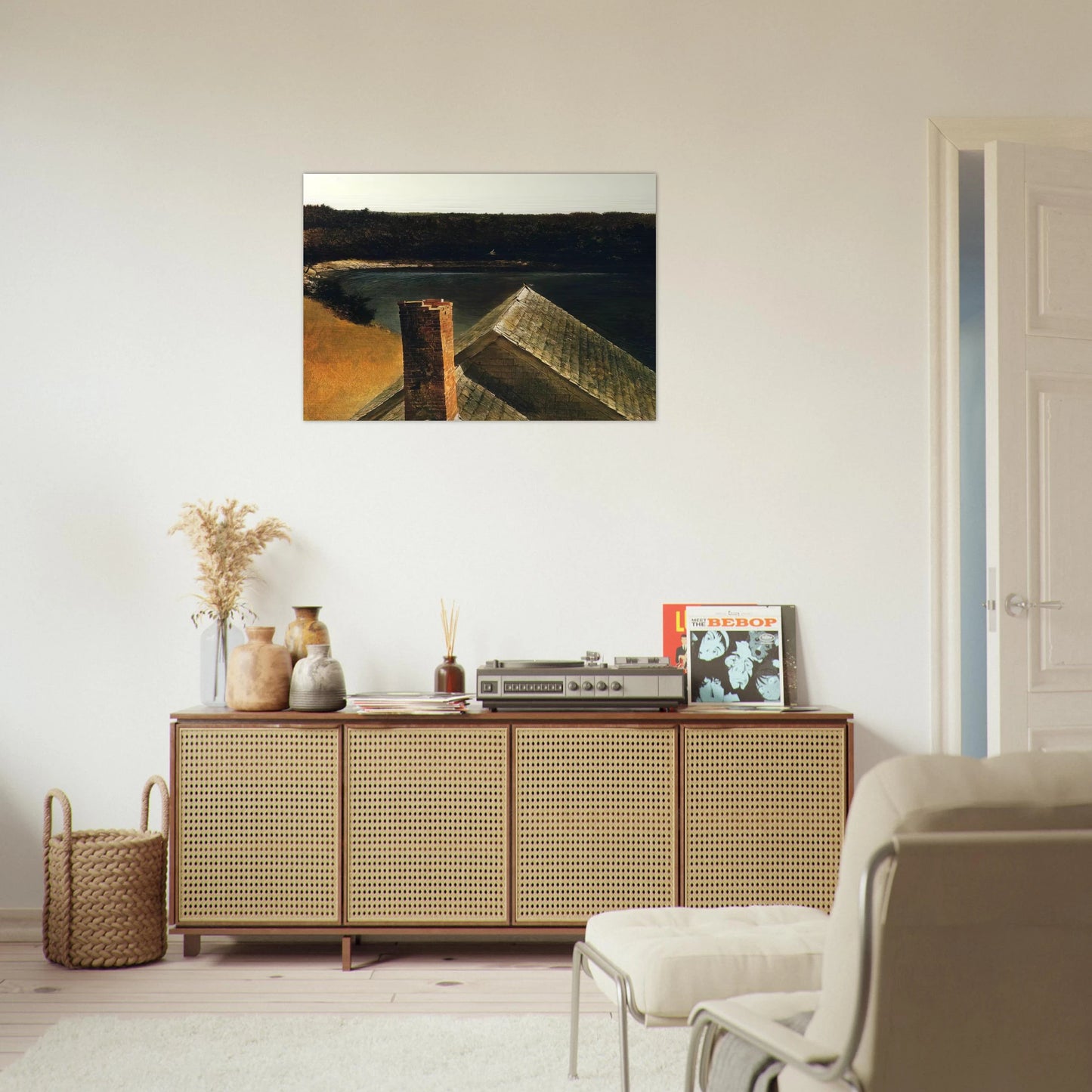 END OF OLSONS - Andrew Wyeth Brushed Aluminum Print - 70x100 cm / 28x40 inches | Andrew Wyeth Aluminum Print | Andrew Wyeth Prints
