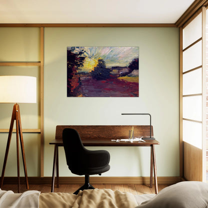 SUNSET IN CORSICA 1898 - Henri Matisse Brushed Aluminum Print - 70x100 cm / 28x40 inches | Henri Matisse Aluminum Print | Henri Matisse Prints