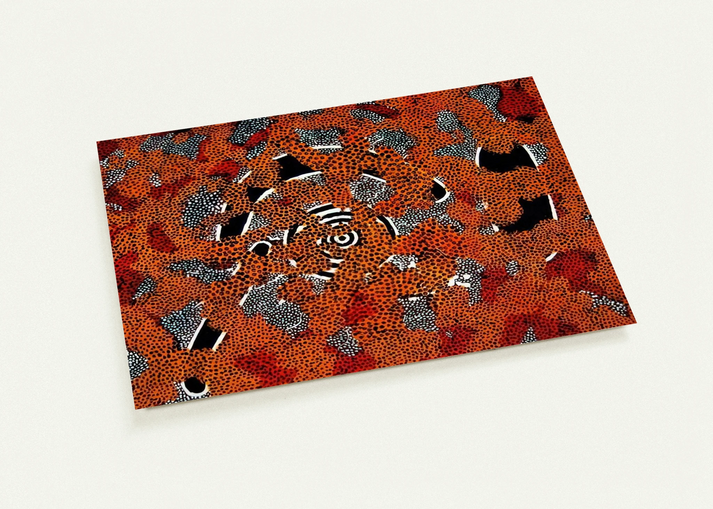 Love Sun Dreaming - 1972 By Clifford Possum Tjapaltjarri Pack of 10 Post Cards | Clifford Possum Tjapaltjarri Post Cards | A6 (10.5 x 14.8 cm) - 4.1 x 5.8 inches