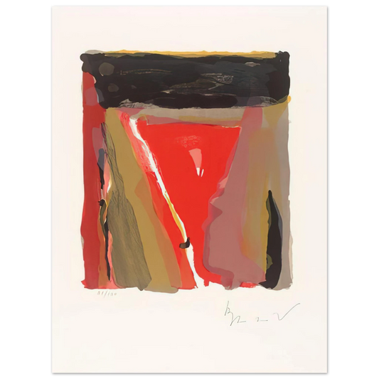 Bram van Velde - Untitled - 1976  75x100 cm / 30x40inches Fine Art Poster