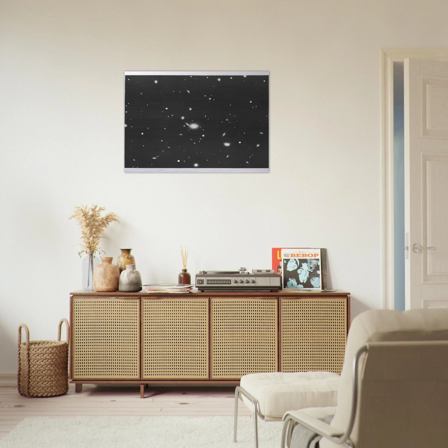 GALAXY 1975 - Vija Celmins Brushed Aluminum Print - 70x100 cm / 28x40 inches | Vija Celmins Aluminum Print | Vija Celmins Prints