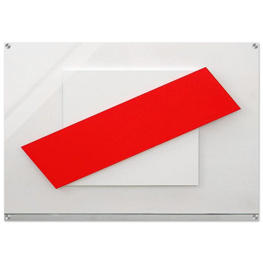 Red Diagonal - Ellsworth Kelly Acrylic Print - 70x100 cm / 28x40″ inches