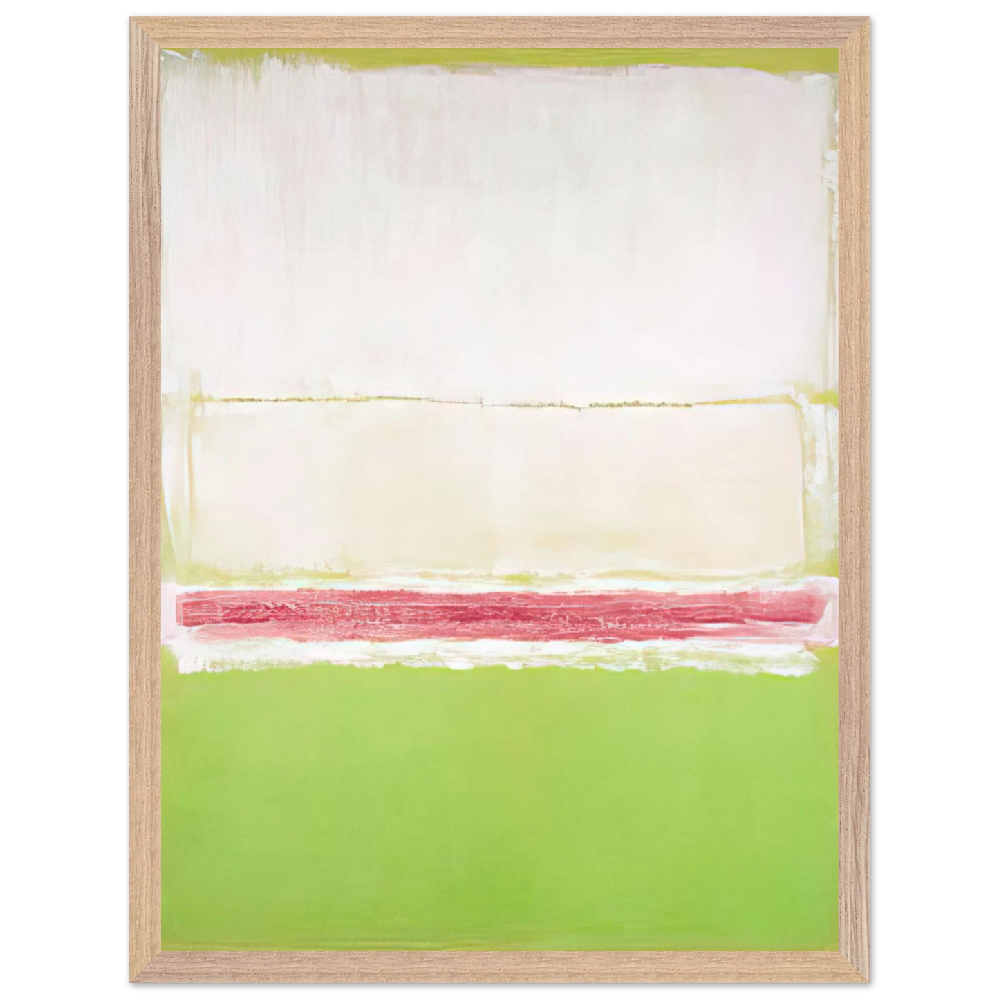 Mark Rothko - No. 2 No. 7 and No. 2 - 1951 Wall Art - 60x80 cm / 24x32 inches - Premium Wooden Framed Poster With Fine Art Paper - Black frame