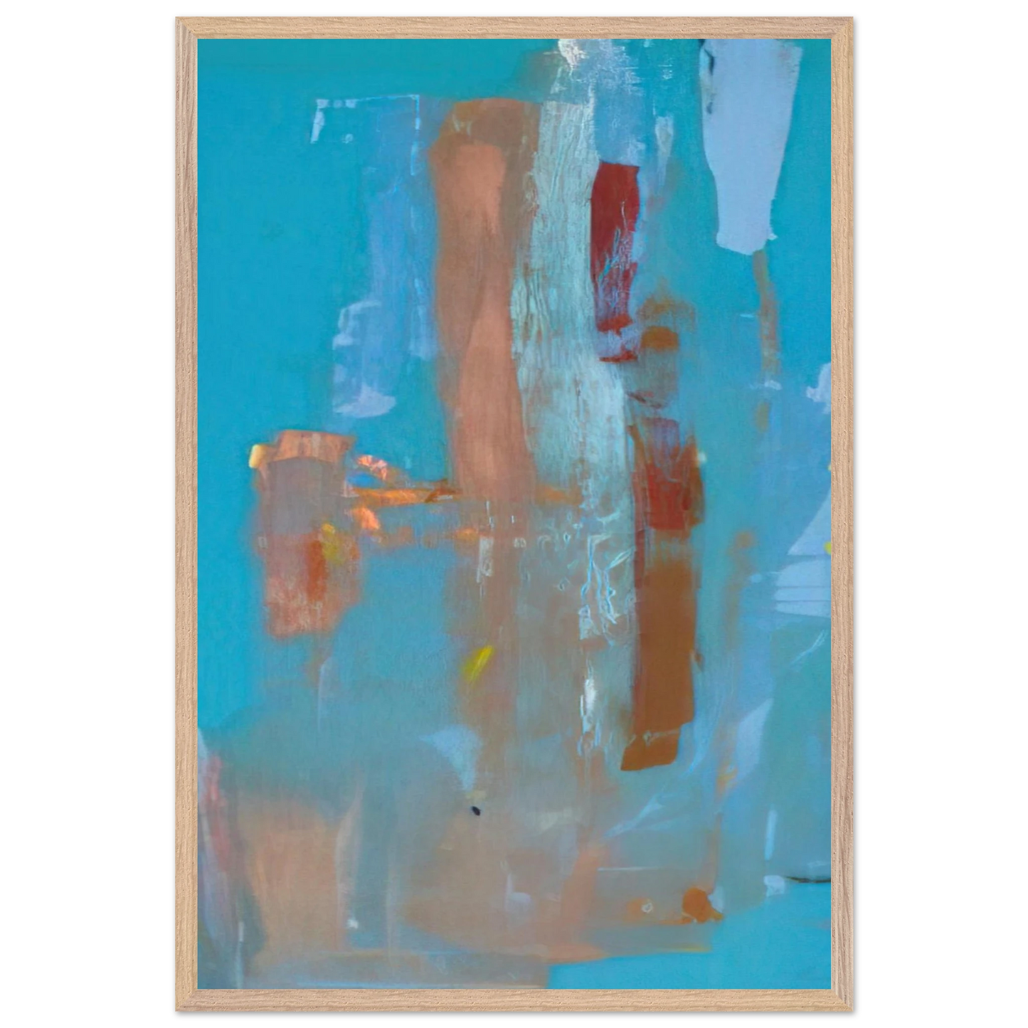 Helen Frankenthaler - In on Blue - 1976 Wall art - 75x100 cm / 30x40 inches - Fine Art Poster-canvas - -