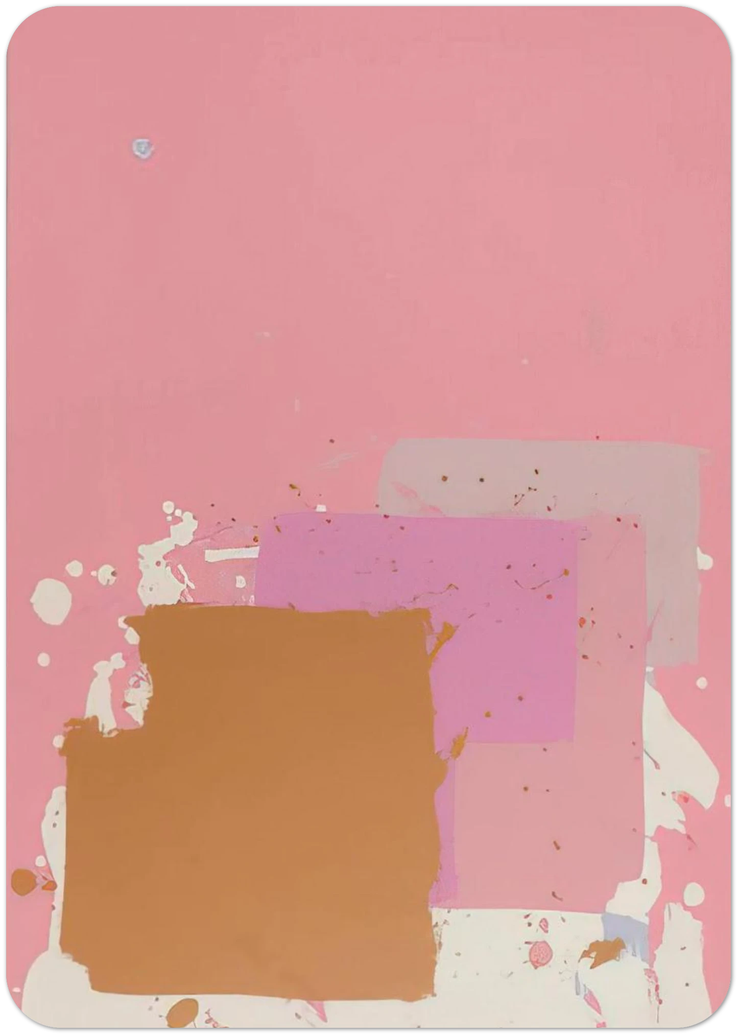 Brown Black on Pink - 1971 By John Hoyland Pack of 10 Post Cards | John Hoyland Post Cards | A6 (10.5 x 14.8 cm) - 4.1 x 5.8 inches