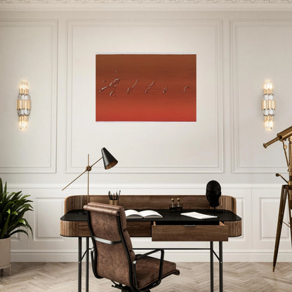 ADIOS 1969 - Edward Ruscha Brushed Aluminum Print - 70x100 cm / 28x40 inches | Edward Ruscha Aluminum Print | Edward Ruscha Prints
