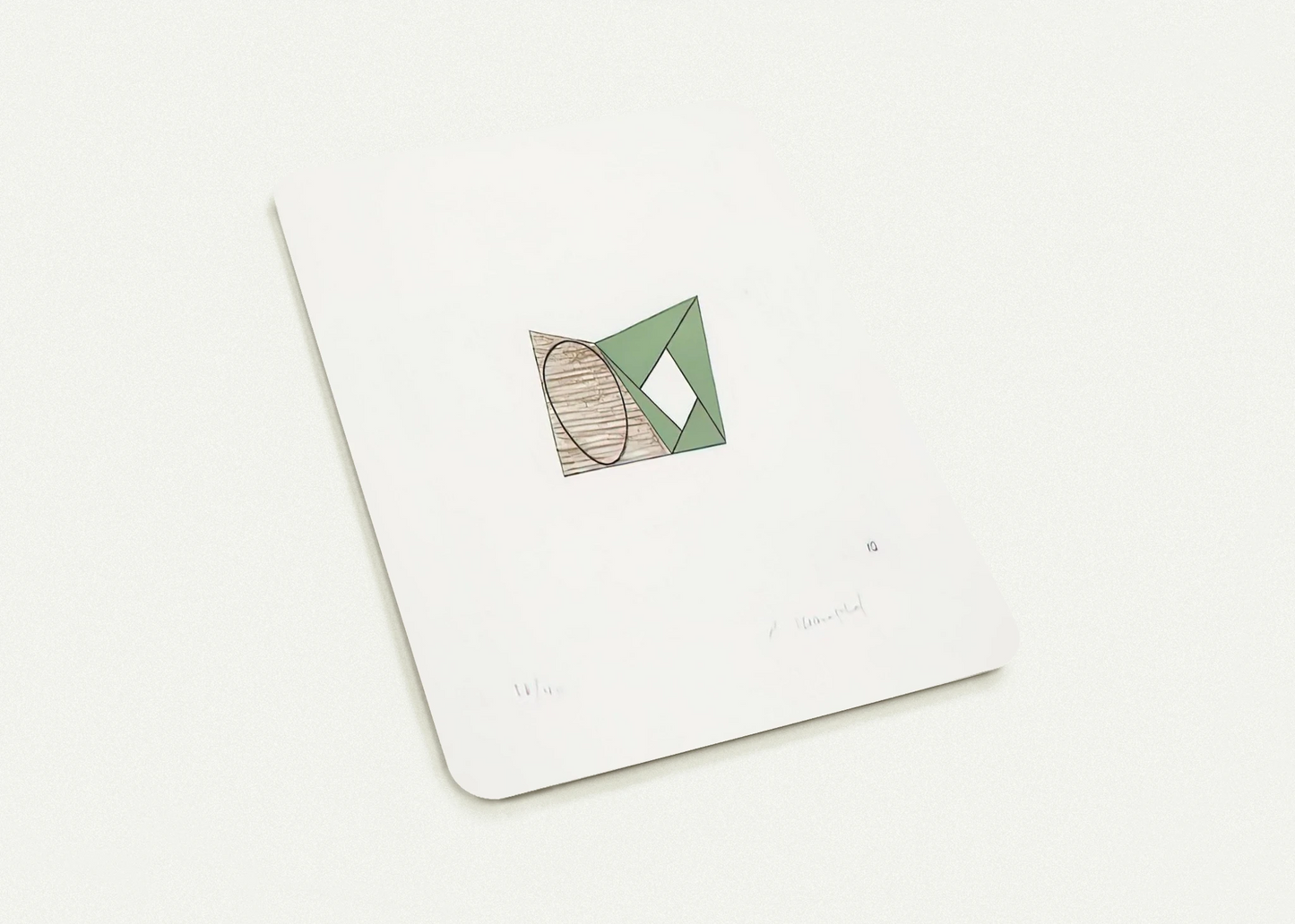 PAGES 10 1989 By Robert Mangold Pack of 10 Post Cards | Robert Mangold Post Cards | A6 (10.5 x 14.8 cm) - 4.1 x 5.8 inches