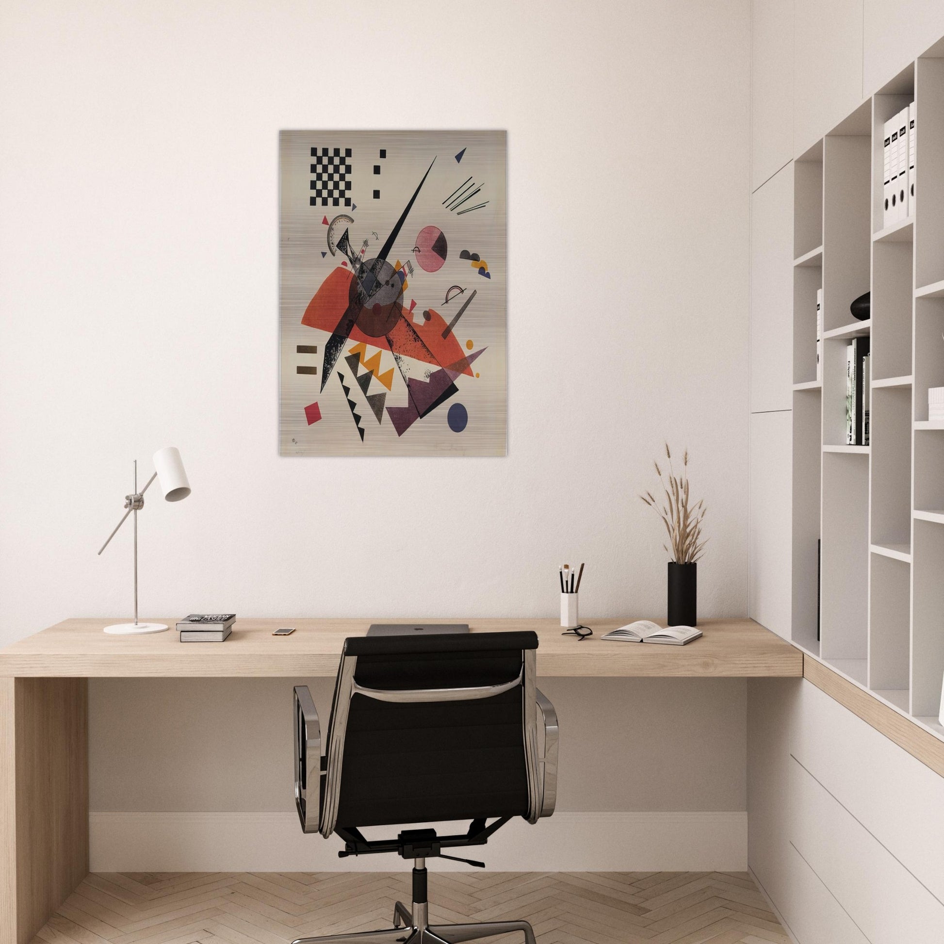 ORANGE 1923 - Wassily Kandinsky Brushed Aluminum Print - 70x100 cm / 28x40 inches | Wassily Kandinsky Aluminum Print | Wassily Kandinsky Prints