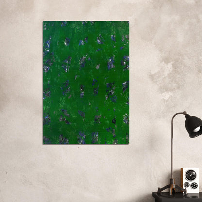 Green Buddha  L. L261; SF-337; G. 1157  - Sam Francis Brushed Aluminum Print - 70x100 cm / 28x40 inches | Sam Francis Aluminum Print | Sam Francis Prints