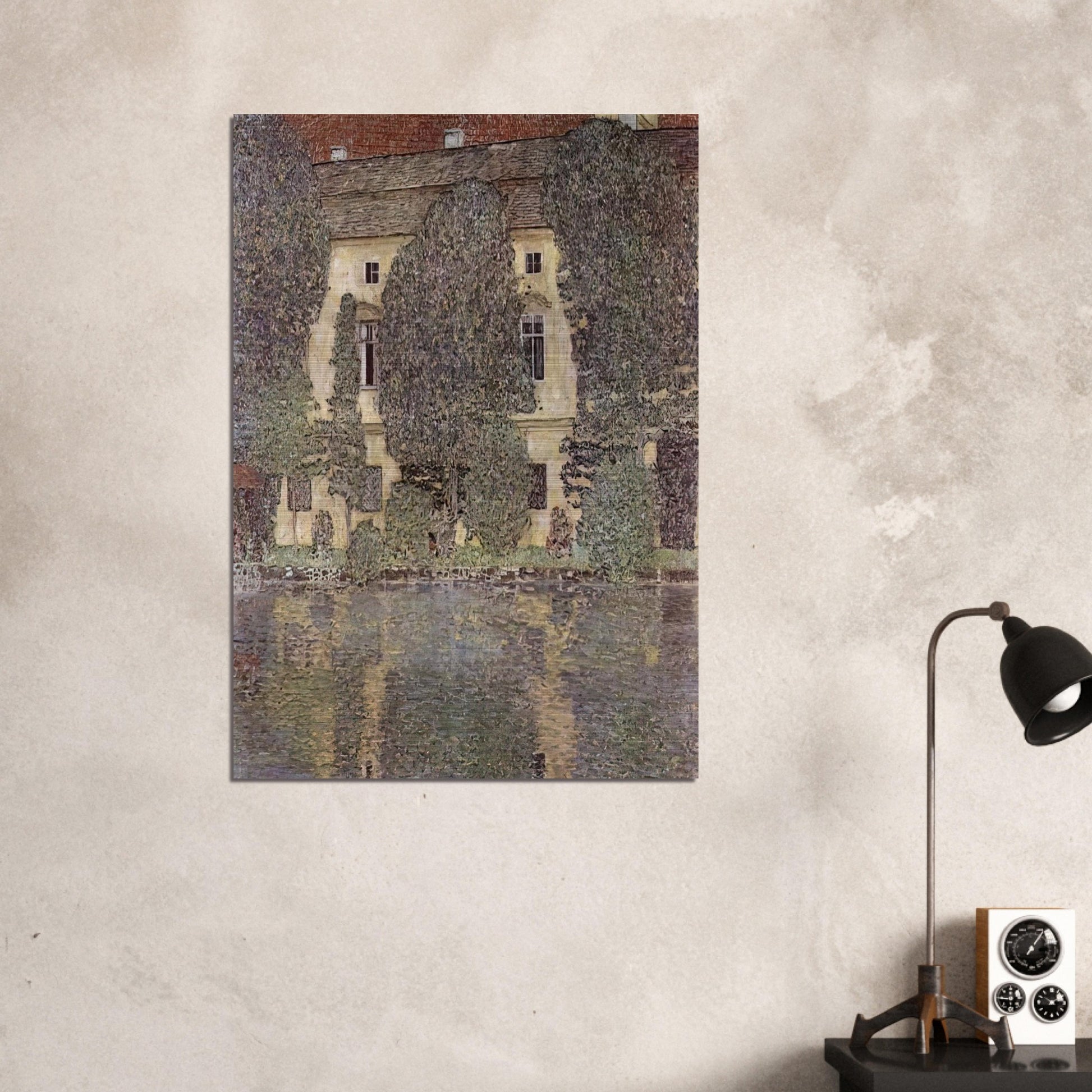 THE SCHLOSS KAMMER ON THE ATTERSEE III 1910 - Gustav Klimt Brushed Aluminum Print - 70x100 cm / 28x40 inches | Gustav Klimt Aluminum Print | Gustav Klimt Prints