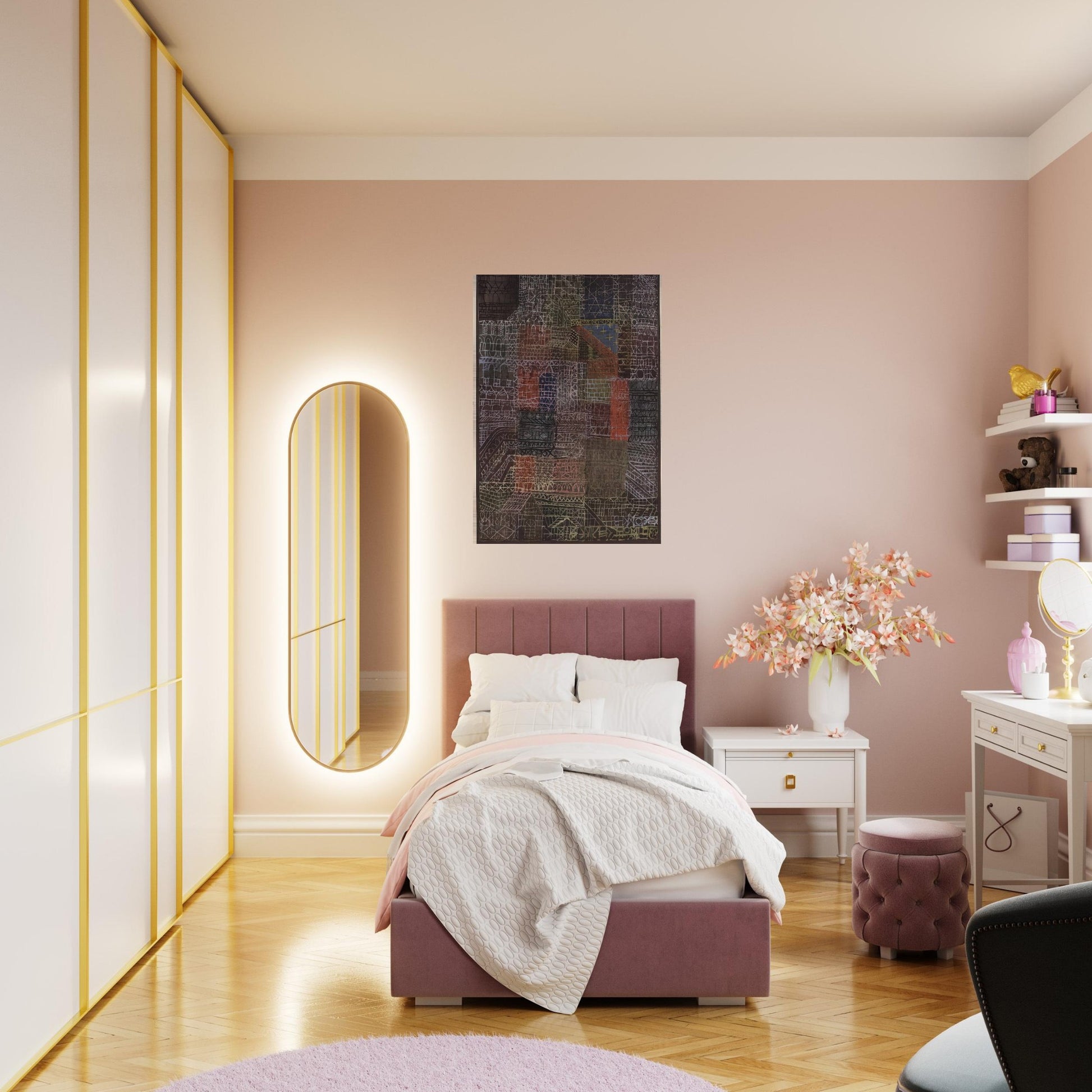 STRUCTURAL II 1924 - Paul Klee Brushed Aluminum Print - 70x100 cm / 28x40 inches | Paul Klee Aluminum Print | Paul Klee Prints