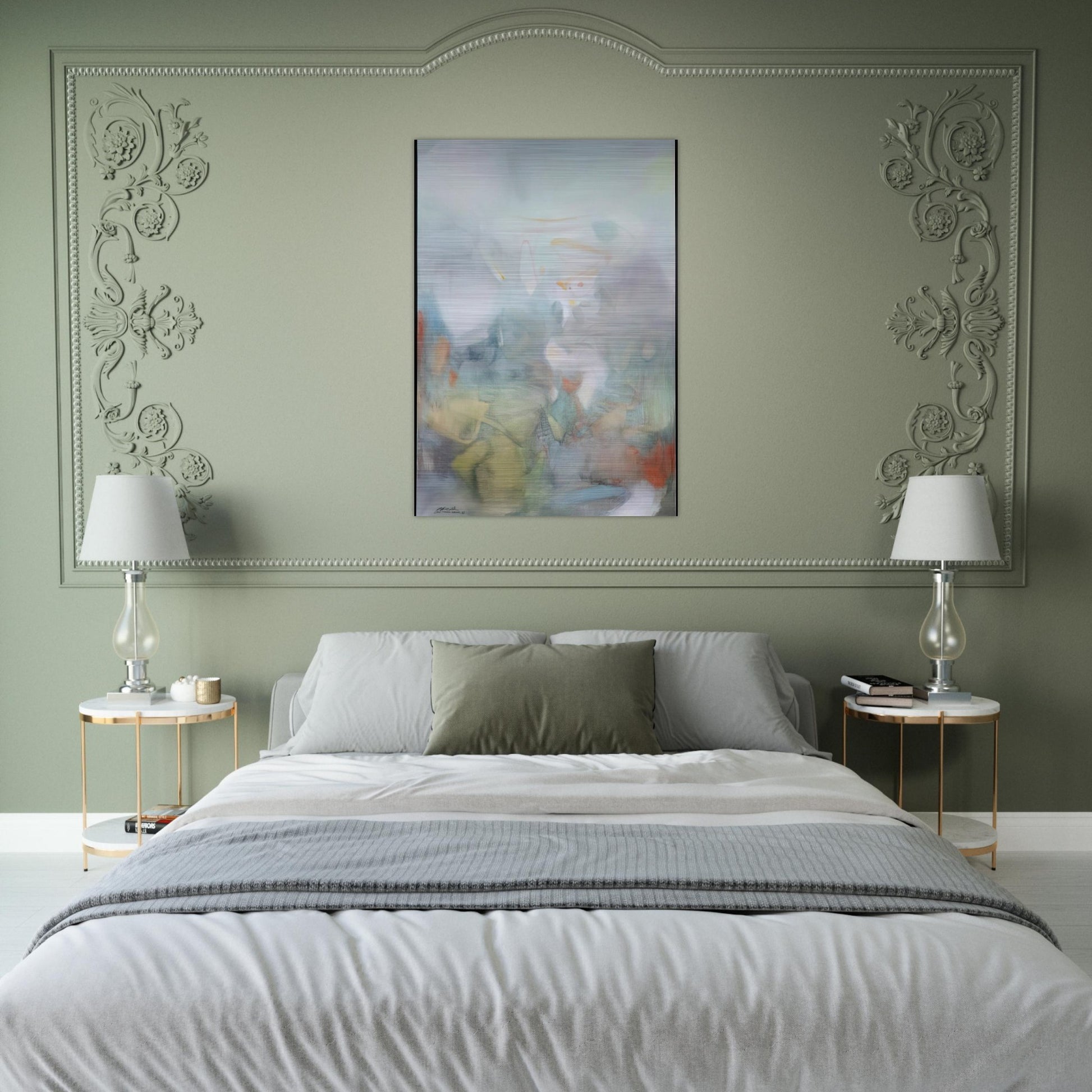 2 F VRIER 1986 - Chu teh Chun Brushed Aluminum Print - 70x100 cm / 28x40 inches | Chu teh Chun Aluminum Print | Chu teh Chun Prints