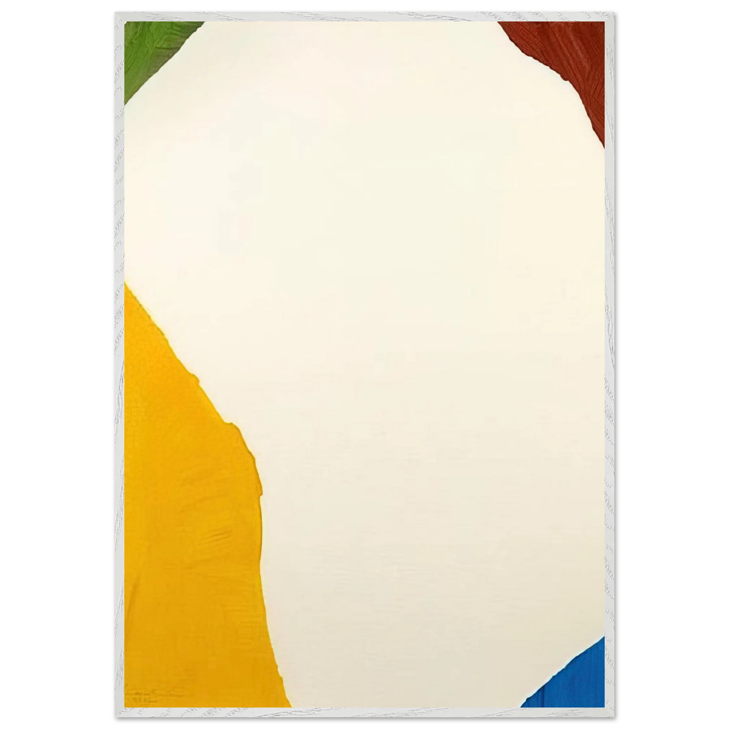 Helen Frankenthaler - Wind Directions - 1970 Wall art - 50x70 cm / 20x28 inches - Premium Wooden Framed Poster With Fine Art Paper-canvas - White frame