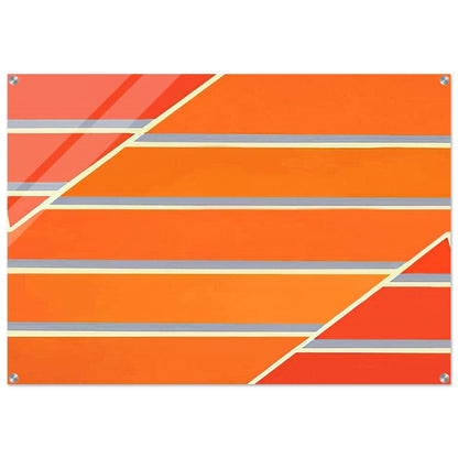 Orange Time - 1965 - Larry Zox Acrylic Print - 70x100 cm / 28x40″ inches