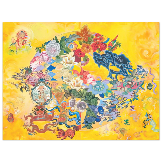 Miriam Schapiro - Asian Rendezvous - PD Pattern and Decoration  75x100 cm / 30x40inches Fine Art Poster