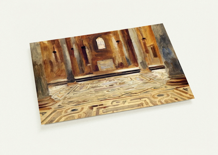 A Mosque, Cairo By John Singer Sargent Pack of 10 Post Cards | John Singer Sargent Post Cards | A6 (10.5 x 14.8 cm) - 4.1 x 5.8 inches