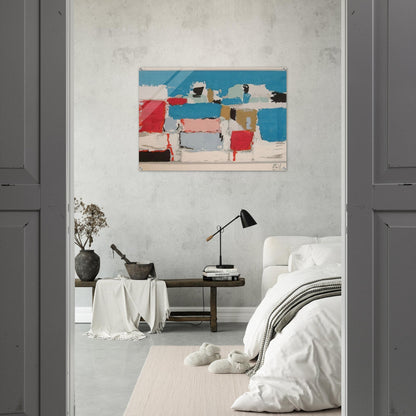 Méditerranée 01 - Art Informel - Nicolas de Stael Acrylic Print - 70x100 cm / 28x40″ inches