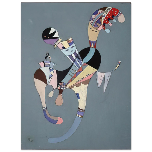 Wassily Kandinsky - A FLOATING FIGURE 1942  75x100 cm / 30x40inches Fine Art Poster