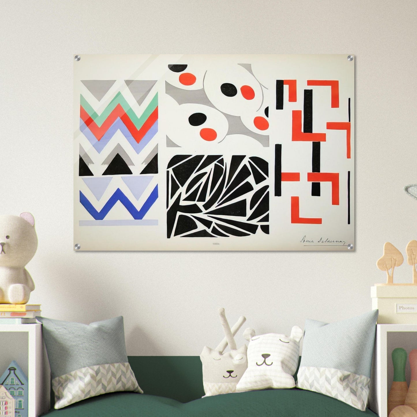 HER PAINTINGS HER OBJECTS - Sonia Delaunay Acrylic Print - 70x100 cm / 28x40″ inches