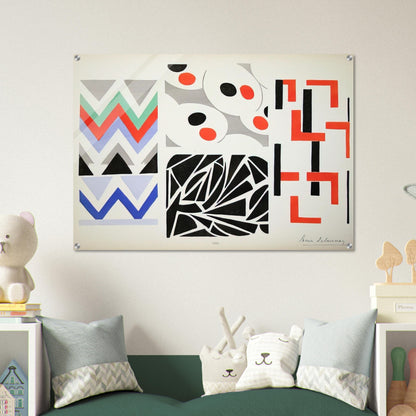HER PAINTINGS HER OBJECTS - Sonia Delaunay Acrylic Print - 70x100 cm / 28x40″ inches