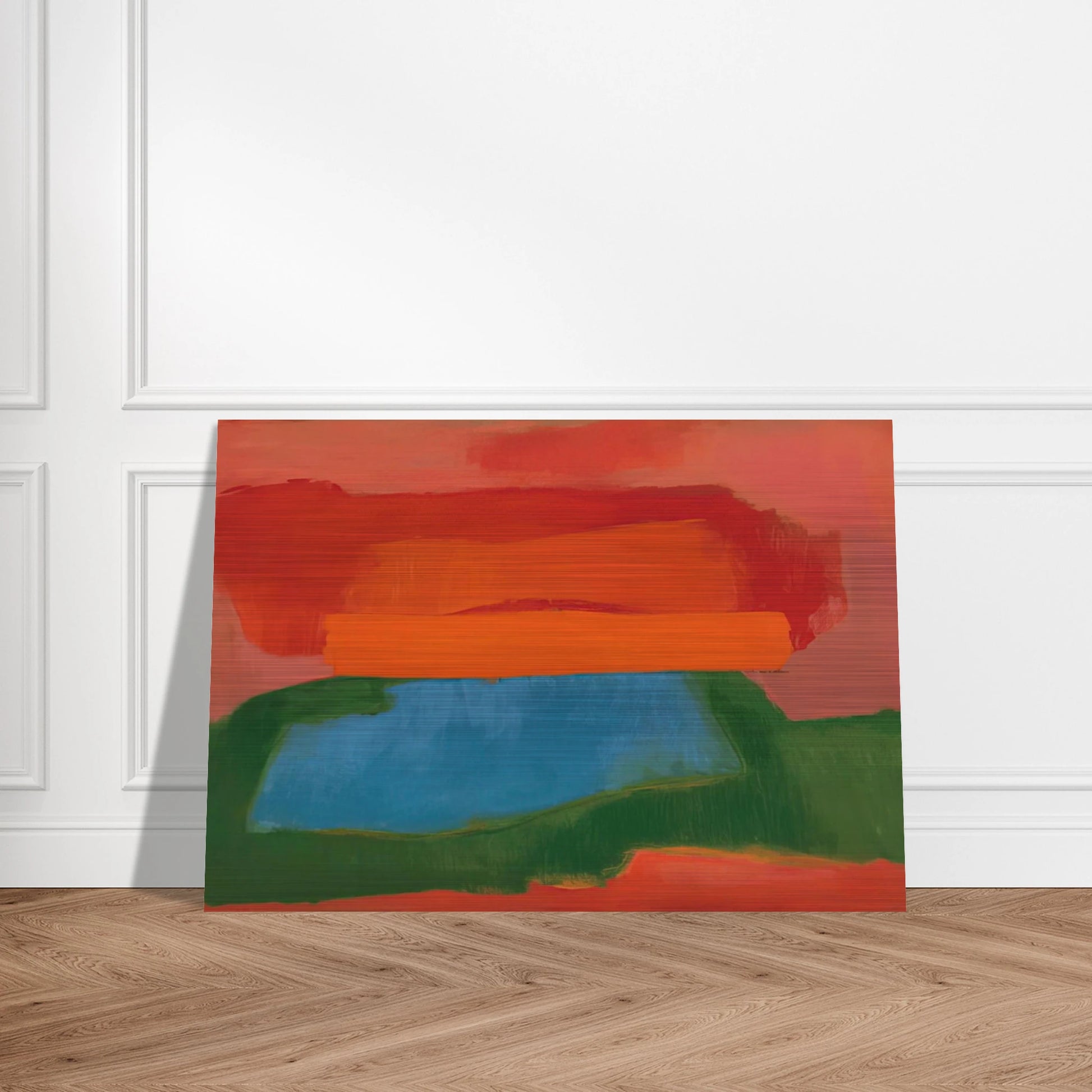 NUMBER 2 1967 - Esteban Vicente Brushed Aluminum Print - 70x100 cm / 28x40 inches | Esteban Vicente Aluminum Print | Esteban Vicente Prints