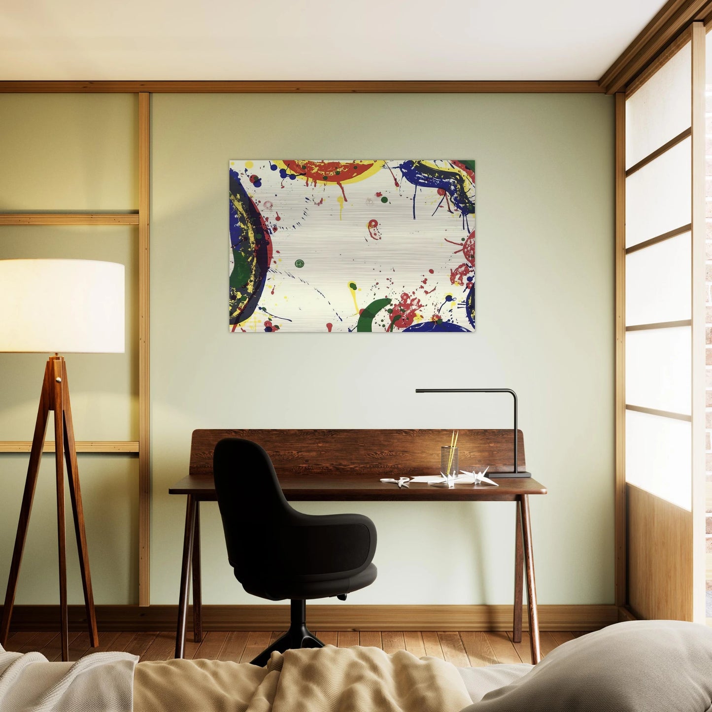 Sun Up - Sam Francis Brushed Aluminum Print - 70x100 cm / 28x40 inches | Sam Francis Aluminum Print | Sam Francis Prints