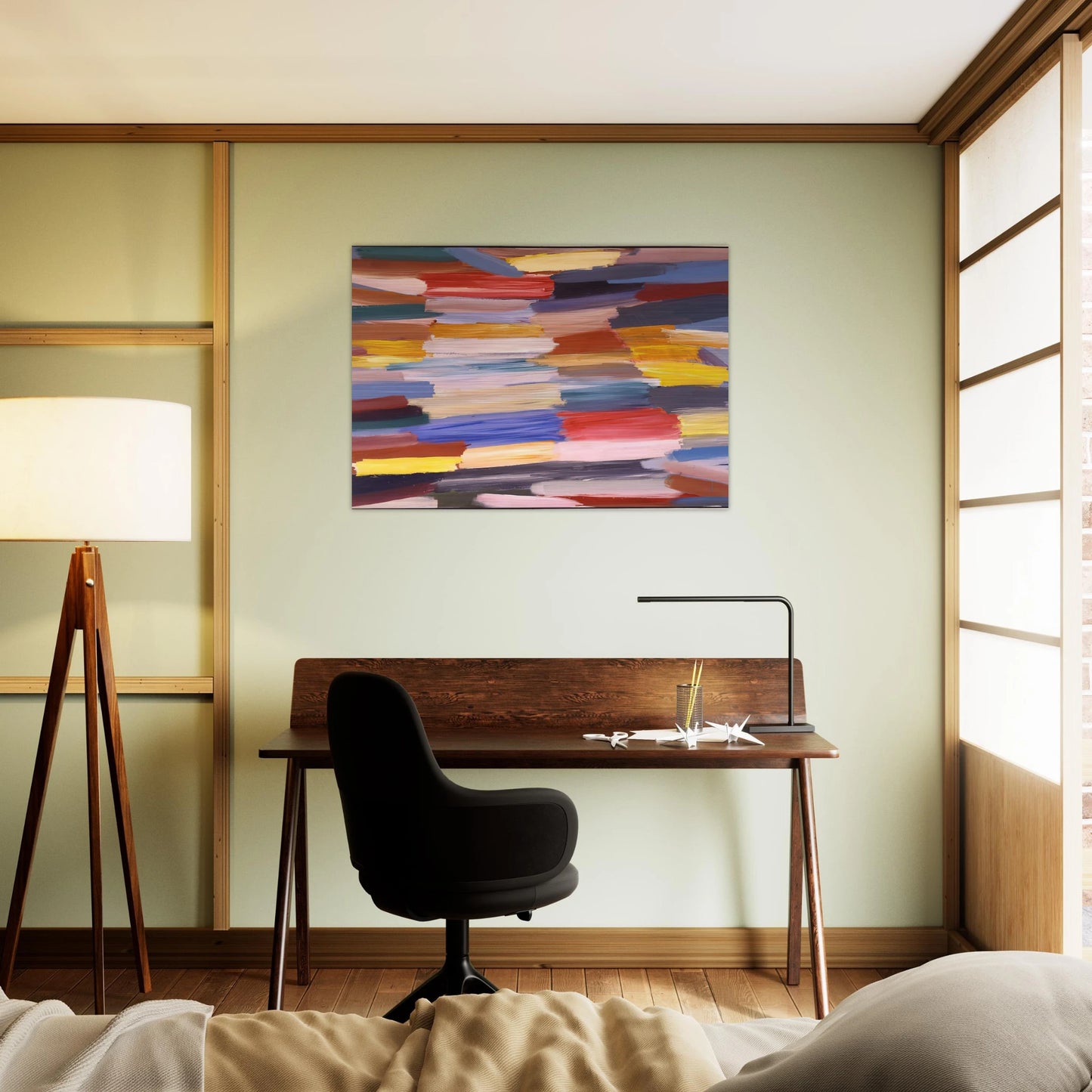 Something Else - 1967 - Ronnie Landfield Brushed Aluminum Print - 70x100 cm / 28x40 inches | Ronnie Landfield Aluminum Print | Ronnie Landfield Prints