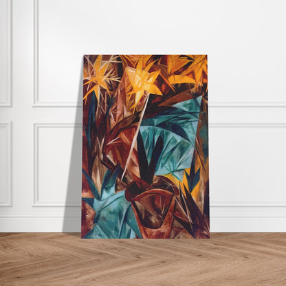 Rayonist lilies - 1913 - Natalia Goncharova Brushed Aluminum Print - 70x100 cm / 28x40 inches | Natalia Goncharova Aluminum Print | Natalia Goncharova Prints