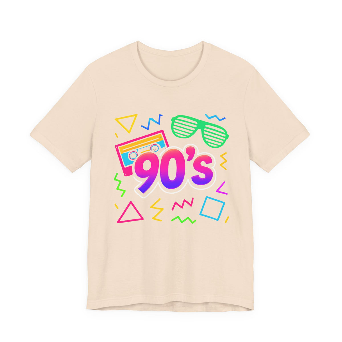 Oldschool-Musik der 90er – Arcade-Vibes. Klassischer 90er-Jahre-Vintage-Look. Retro-T-Shirt „I Heart The Nineties“ aus den 90ern.